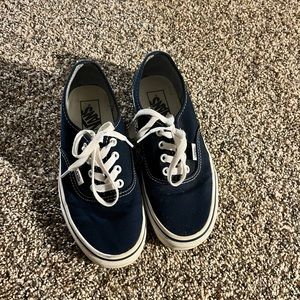 Navy blue vans size 7